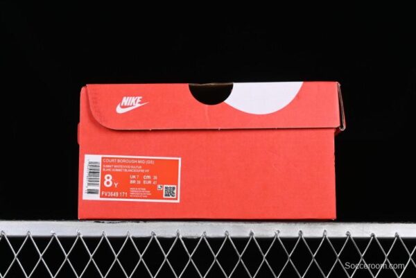Nike Court Borough Mid Wear-Resistant Mid-Top Casual Sneakers - Image 6
