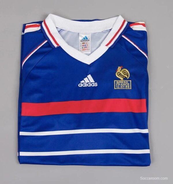 Retro 1998 France Home Jersey - Image 4