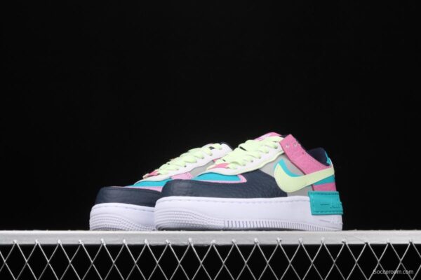 NIKE Air Force 1 ShAdidasow light weight heightened low-top 100-board shoes CK3172-001 - Image 13