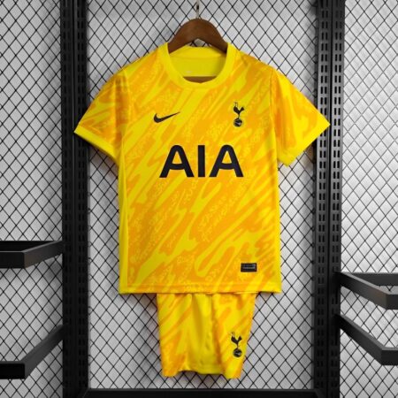 24/25 Kids Tottenham Hotspur Yellow Goalkeeper Jersey