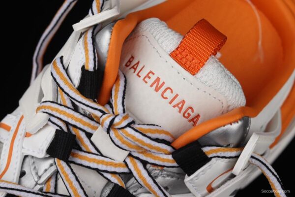 Balenciaga Sneaker Tess s.Gomma MAILLE WHITE/ORANGE 2021ss 3.0 three-generation outdoor concept shoes semi-drag W3CP59059 - Image 7