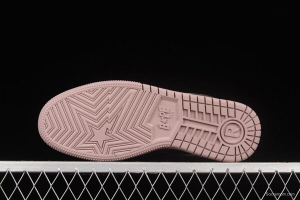 Human MAdidase Bape Sta Sk8 To Nigo trend godfather Nigo brand ape head classic skateboard shoes leisure sports board shoes 1G801009I black powder - Image 14