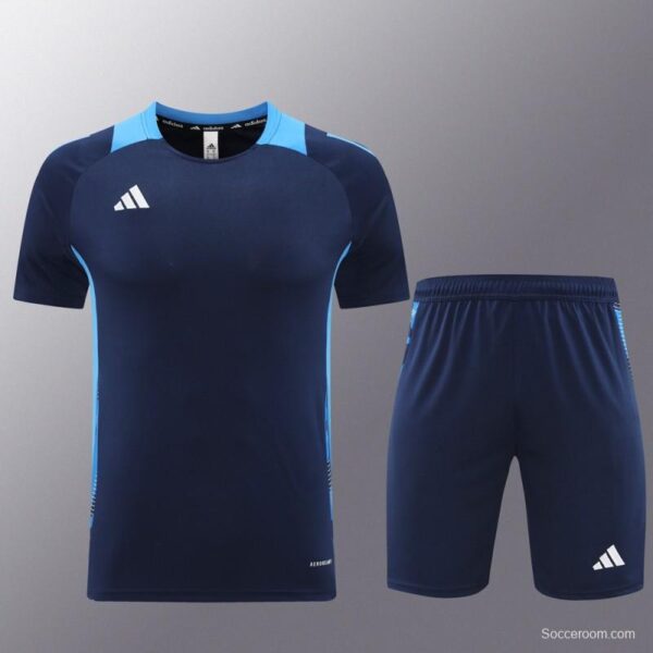 24/25 Adidas Navy Short Sleeve Jersey+Shorts - Image 15