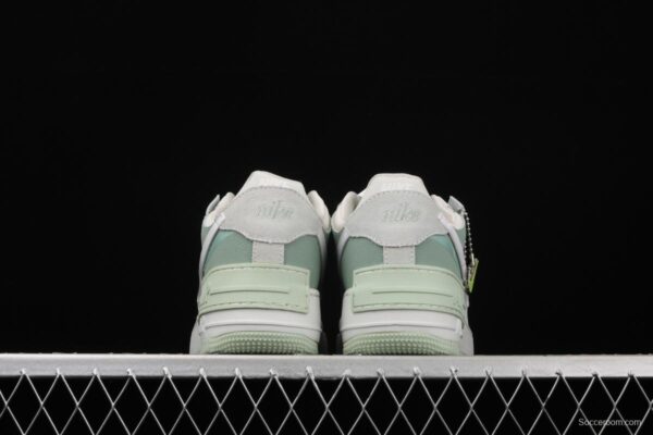 NIKE Air Force 1 ShAdidasow light weight heightened low-top 100-board shoes CW2655-001 - Image 12