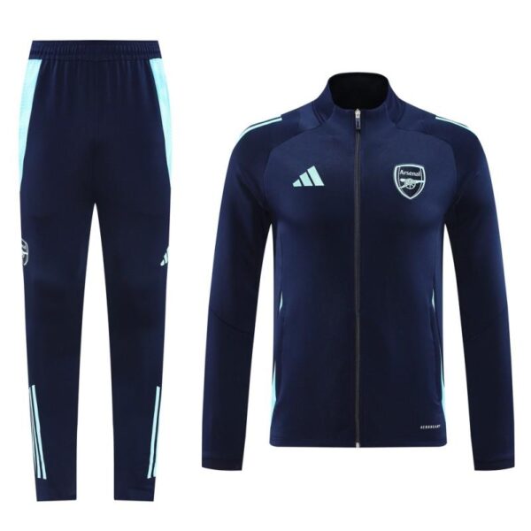 24/25 Arsenal Navy Full Zipper Jacket +Long Pants - Image 16