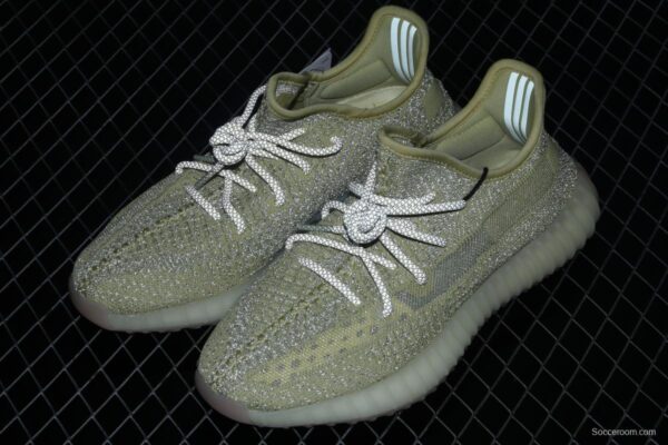 Adidas Yeezy 350 Boost V2 FV3255 Darth Coconut 350 second generation hollowed-out silk yellow star matching BASF popcorn - Image 10