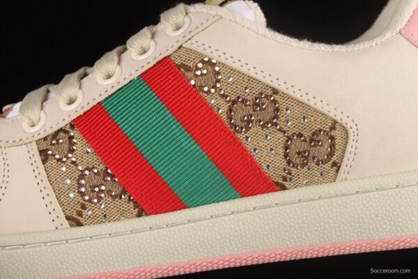 Gucci Distressed Screener Sneaker classic daddy shoes A38G09064 - Image 8