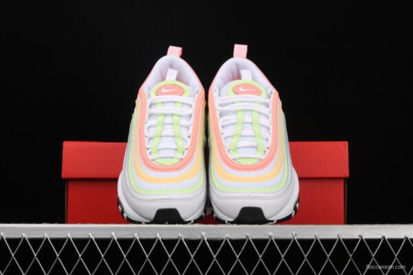NIKE Air Max 97 ESS White Melon Orange Color bullet Air cushion running shoes CZ6087-100 - Image 14