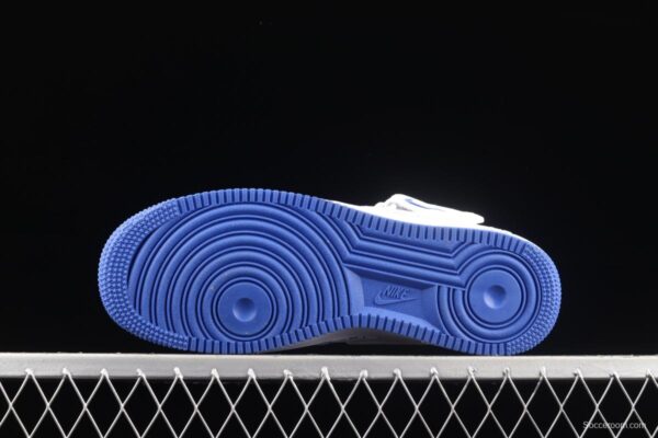NIKE Air Force 1x 07 Mid x Uniterrupted white and blue graffiti James co-signed the same 3M reflective medium side leisure sports board shoes CT1206-600 - Image 15