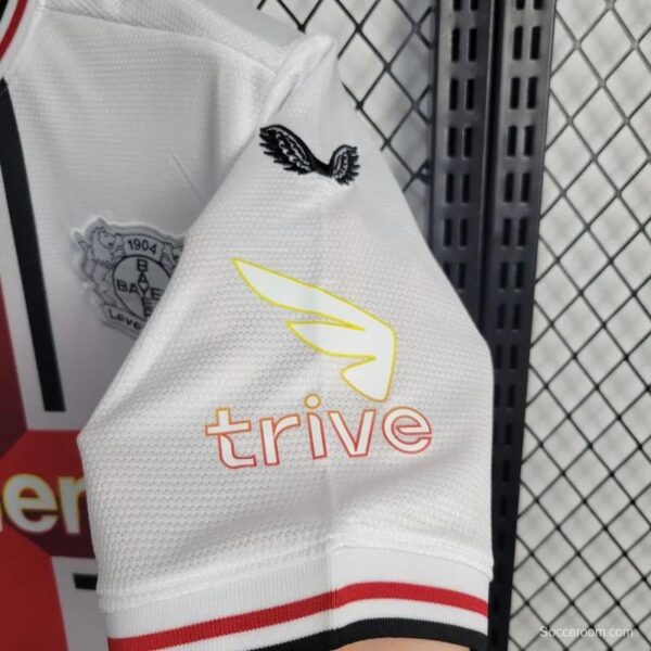 24/25 Bayer 04 Leverkusen Away White Jersey - Image 4