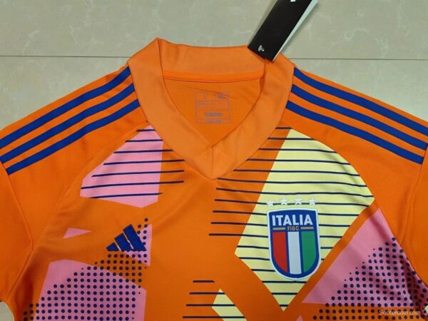 2024 Italy Orange Goalkeeper Jersey - Image 3