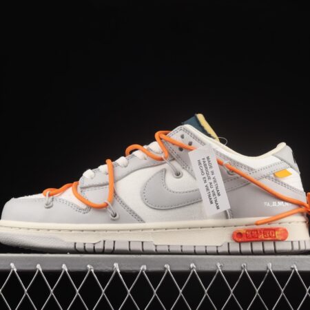 OFF-White x NIKE DUNK Low OW grey leisure sports skateboard shoes DM1602-104