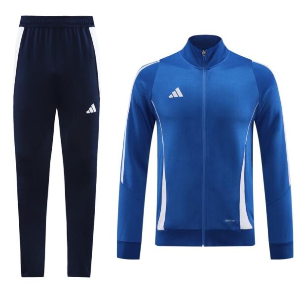 2024 Adidas Blue Half Zipper Jacket+Pants - Image 16