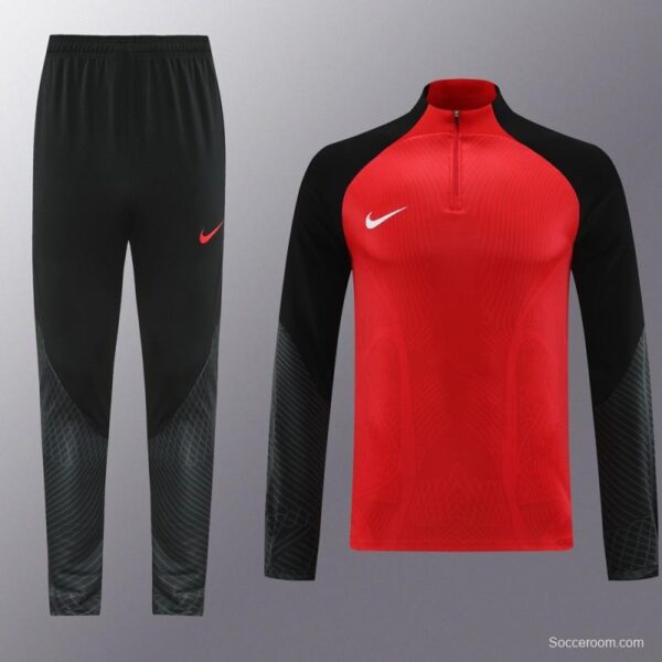2024 Nike Red/Black Half Zipper Jacket+Pants - Image 11