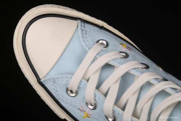 Converse 1970 Korean version milk blue floret high top leisure board shoes 570917C - Image 9