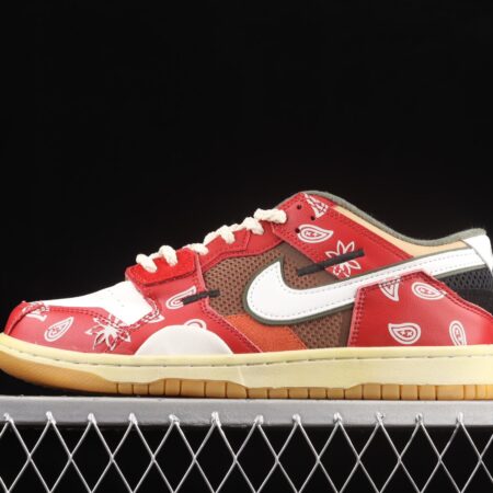 NIKE DUNK Svrap stitching and stitching low-top skateboard shoes rose red DB0500-200