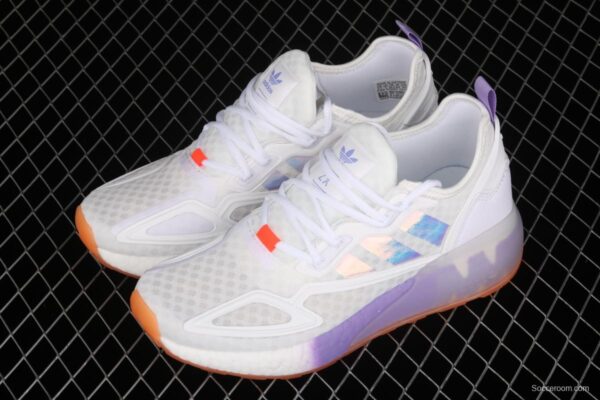 Adidas ZX 2K Boost GV7760 2020 summer new clover popcorn vintage running shoes - Image 10