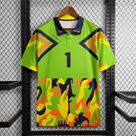 Retro 1994 Mexico Jorge Campos Home Green Goalkeeper