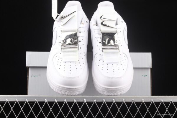 NIKE Air Force 1x07 Low metal silver hook low-top casual board shoes 315122-111, - Image 12