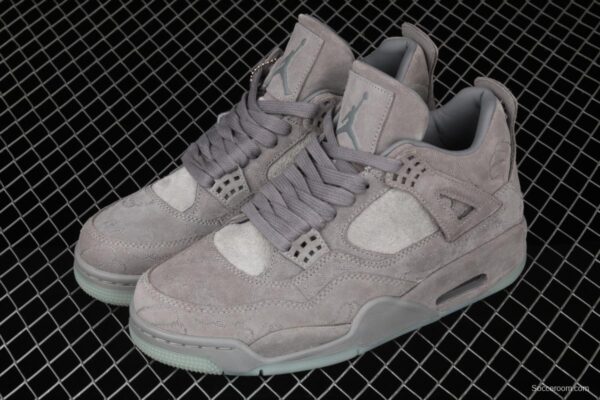 Air Jordan 4 Cool Grey cool gray suede night glossy soled basketball shoes 930155-003 - Image 10
