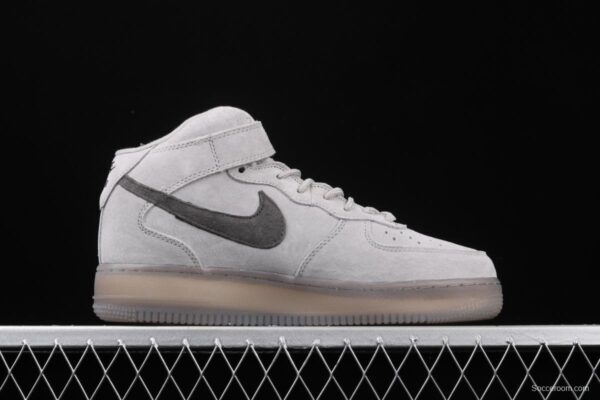 NIKE Air Force 1 Mid'07 High profile Space Ash Color matching 807618-208 - Image 14