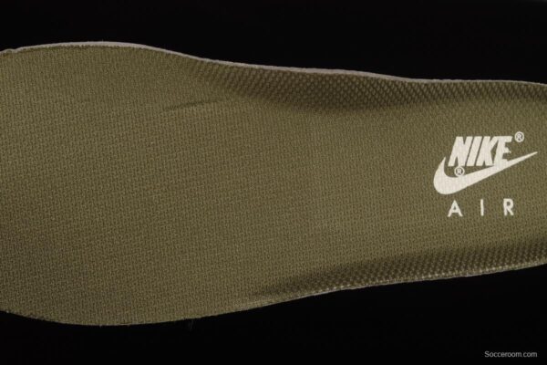 NIKE Air Force 1'07 Low Beige, White and Green Color Matching Low-Top Casual Sneakers CQ5059-110 - Image 3
