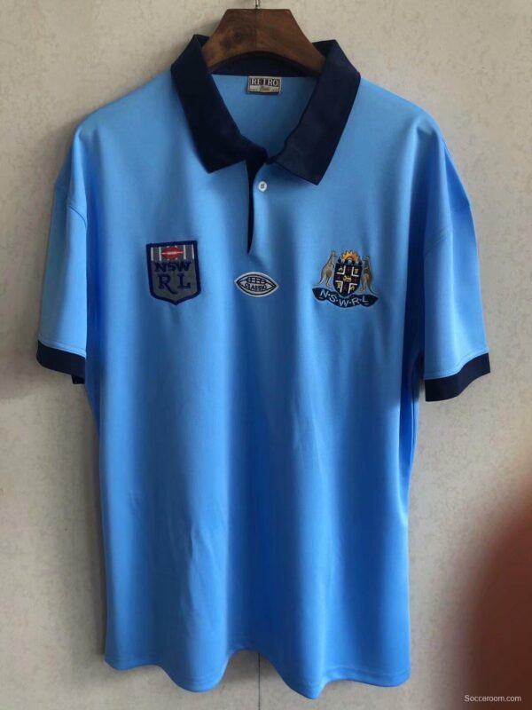 NSW Blues 1985 Men's Retro Rugby Jersey - Image 3