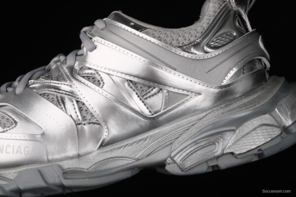 Balenciaga Sneaker Tess s.Gomma Res BI ALV/TIS EFF NUBUK/TIS E 2020 latest color matching trend running shoes W2FS38100 - Image 7