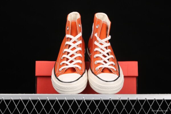 Converse Chuck 70s spring new color bonfire orange matching high-top casual board shoes 171475C - Image 12