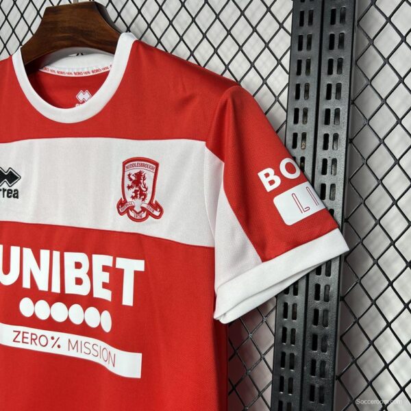24/25 Middlesbrough Home Jersey - Image 8