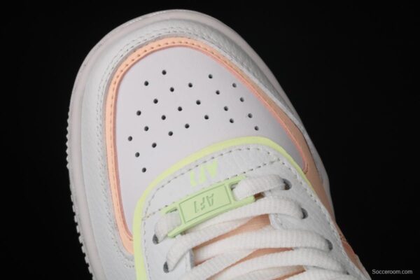 NIKE Air Force 1 ShAdidasow light weight heightened low-top 100-board shoes CW6030-107, - Image 7