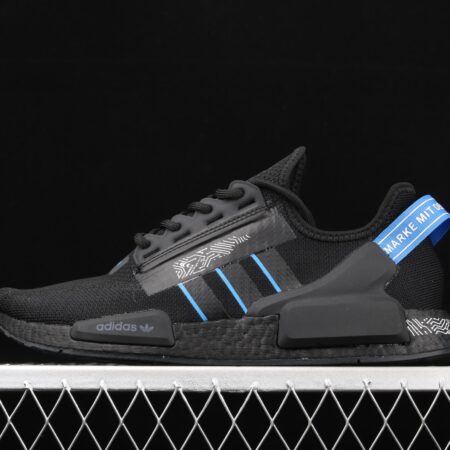 Adidas NMD R1 Boost V2 FY1483 second generation elastic knitted surface popcorn running shoes