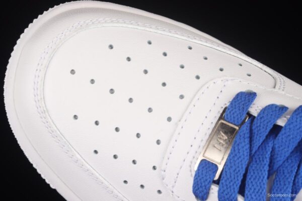 NIKE Air Force 1'07 Lx Painted Blue Hook Low Top Sneakers CW2288-114 - Image 9