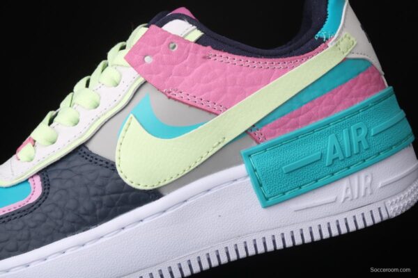 NIKE Air Force 1 ShAdidasow light weight heightened low-top 100-board shoes CK3172-001 - Image 6