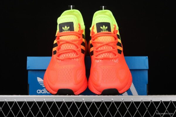 Adidas ZX 2K Boost FV0482 2020 summer new clover popcorn vintage running shoes - Image 12