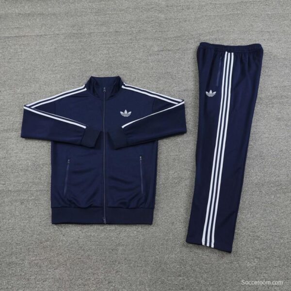 24/25 Adidas Original Navy Full Zipper Jacket +Long Pants - Image 8