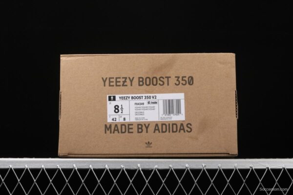 Adidasidas Yeezy Boost 350 V2 Tailgate FX4349 Darth Coconut 350 second generation hollowed-out Asian gray star color BASF popcorn - Image 13