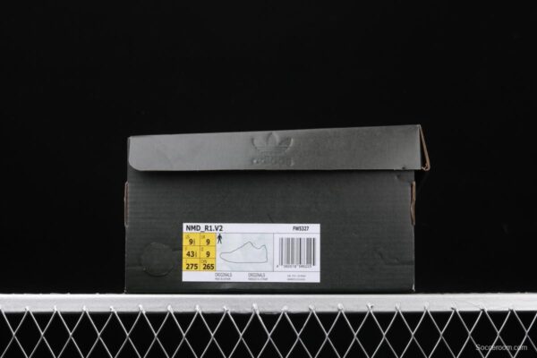 Adidas NMD R1 Boost V2 FW5327 second generation elastic knitted noodles fish scale popcorn running shoes - Image 12