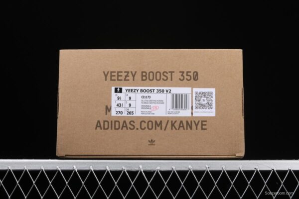 Adidas Yeezy 350 Boost V2 CI1173 Darth Coconut 350 second generation silver powder hollowed-out North Carolina blue color match - Image 9
