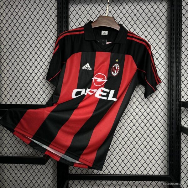 Retro 2000/02 AC Milan Home Jersey - Image 2