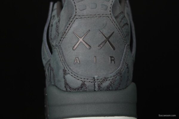 Kaws x Air Jordan 4 Black AJ4 black suede luminous limited edition 930155-001 - Image 6