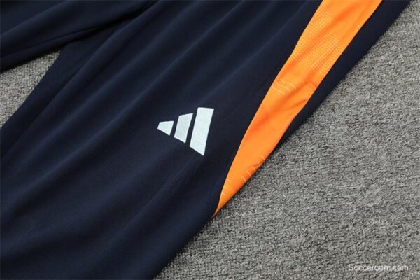 24/25 Kids Real Madrid White Half Zipper Jacket+Long Pants - Image 5