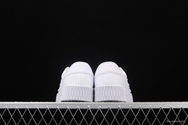 Adidas Sambarose W FV7420 clover retro head layer all white lace thick soles raised board shoes - Image 11