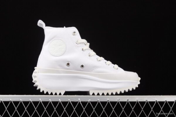 Converse Run Star Hike Converse cream rice rubber heightened thick soles shoes 170777C - Image 15