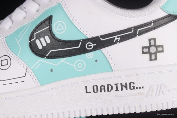 NIKE Air Force 1'07 Low PS5 Video Game Theme Low Top Sports Casual Sneakers DD8959-103 - Image 7
