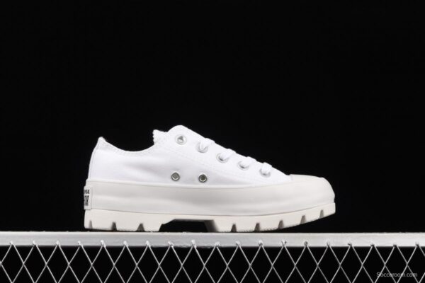 Converse Chuck Taylor All Star Lugged Move OX Converse black and white thick soled heightening shoes 567680C - Image 15