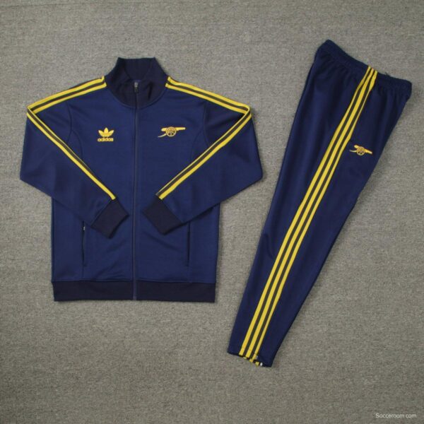 23/24 Arsenal Navy Full Zipper Jacket +Long Pants - Image 2