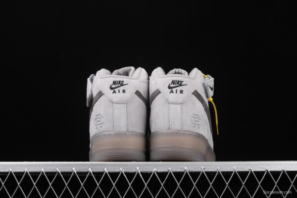 NIKE Air Force 1 Mid'07 High profile Space Ash Color matching 807618-208 - Image 11