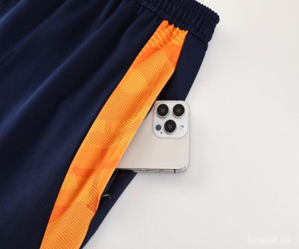 24/25 Juventus Orange Full Zipper Jacket +Long Pants - Image 4