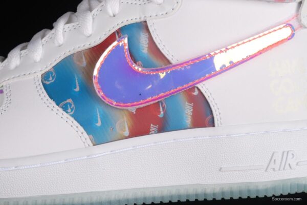 NIKE Air Force 1mm 07 LV8 Good Game video game limits white dazzling laser Velcro high upper board shoes DC2111-191 - Image 7